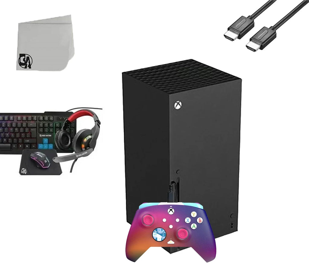 Pre-Owned Xbox Series X Black 16GB Ram Gaming Console + 4in1 BOLT AXTION Bundle (Refurbished: Good)