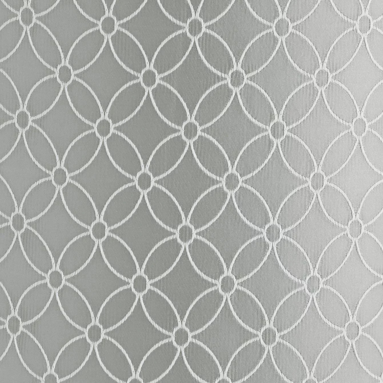 Springcrest Set of 2 Drum Print Lamp Shades White Gray Medium 13" Top x 14" Bottom x 10" High Spider with Harp and Finial Fitting