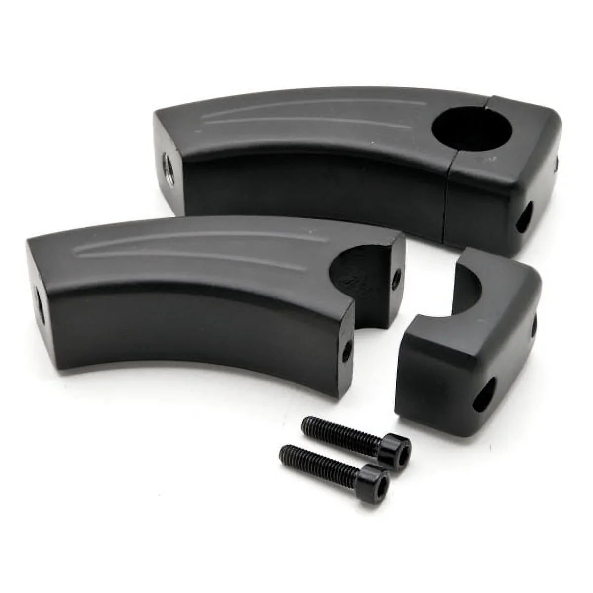 Krator 3.5" Black Motorcycle Handlebar Pullback Risers Compatible with Yamaha TX SR CS YX RD 350 400 500 600 650 750