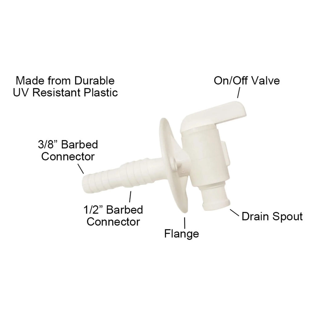 Fresh Fluid Tank Accessory Hose Connection Kit - RV, Concession, Trailer, Camper