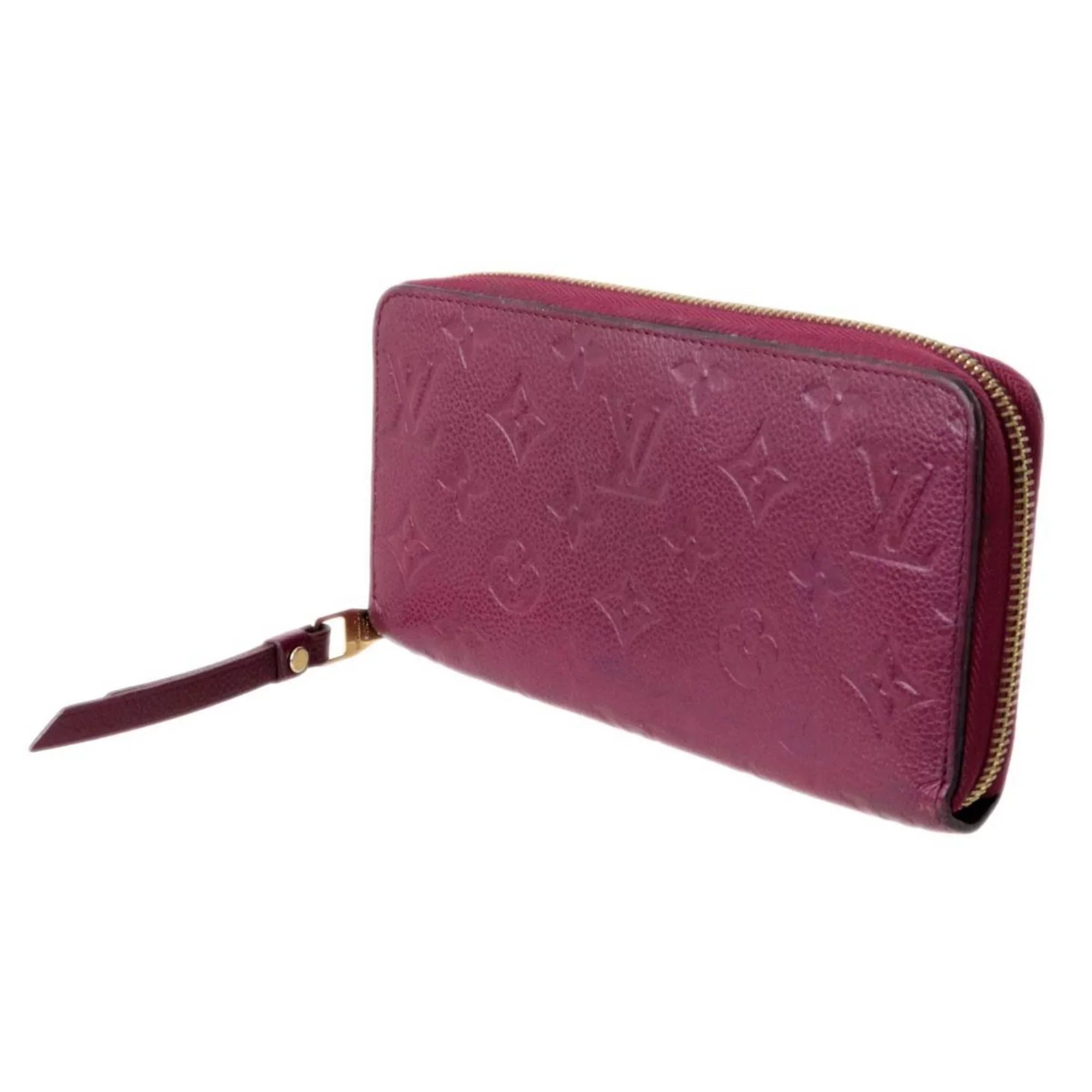 Pre-Owned LOUIS VUITTON Louis Vuitton Zippy Wallet Long Monogram Amplant Cherry Berry M68571 (Fair)