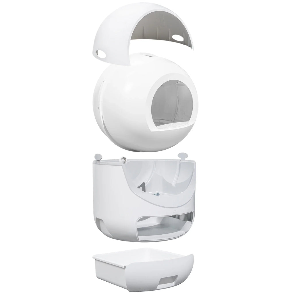 Smart Automatic Cat Litter Box, Self Cleaning Litter Box, App Control, Litter Robot Support 5G & 2.4G WiFi for Multiple Cats