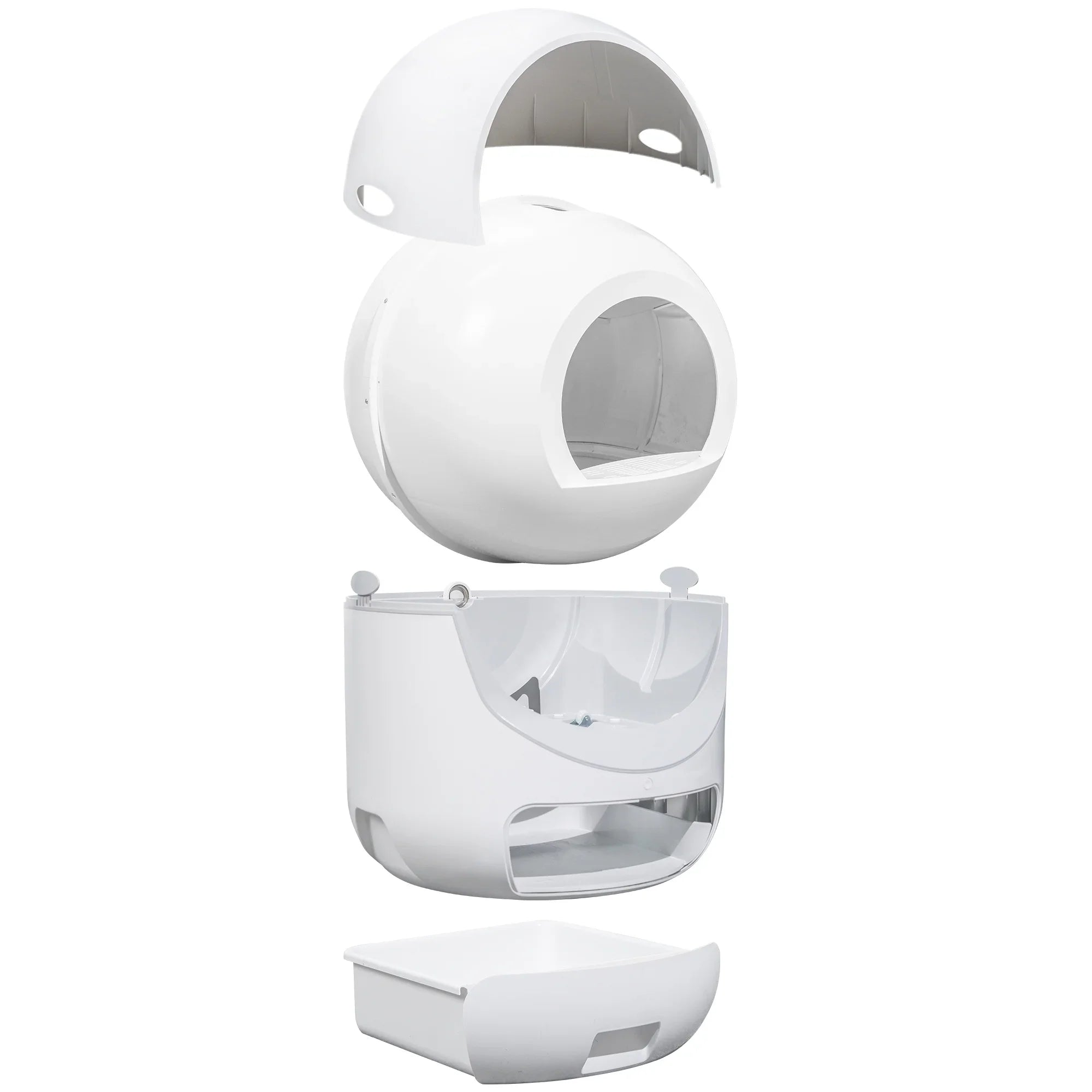 Smart Automatic Cat Litter Box, Self Cleaning Litter Box, App Control, Litter Robot Support 5G & 2.4G WiFi for Multiple Cats