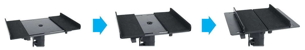 Rockville RVSM5 Pair Studio Monitor Bookshelf Speaker Stands w/Adjustable Height