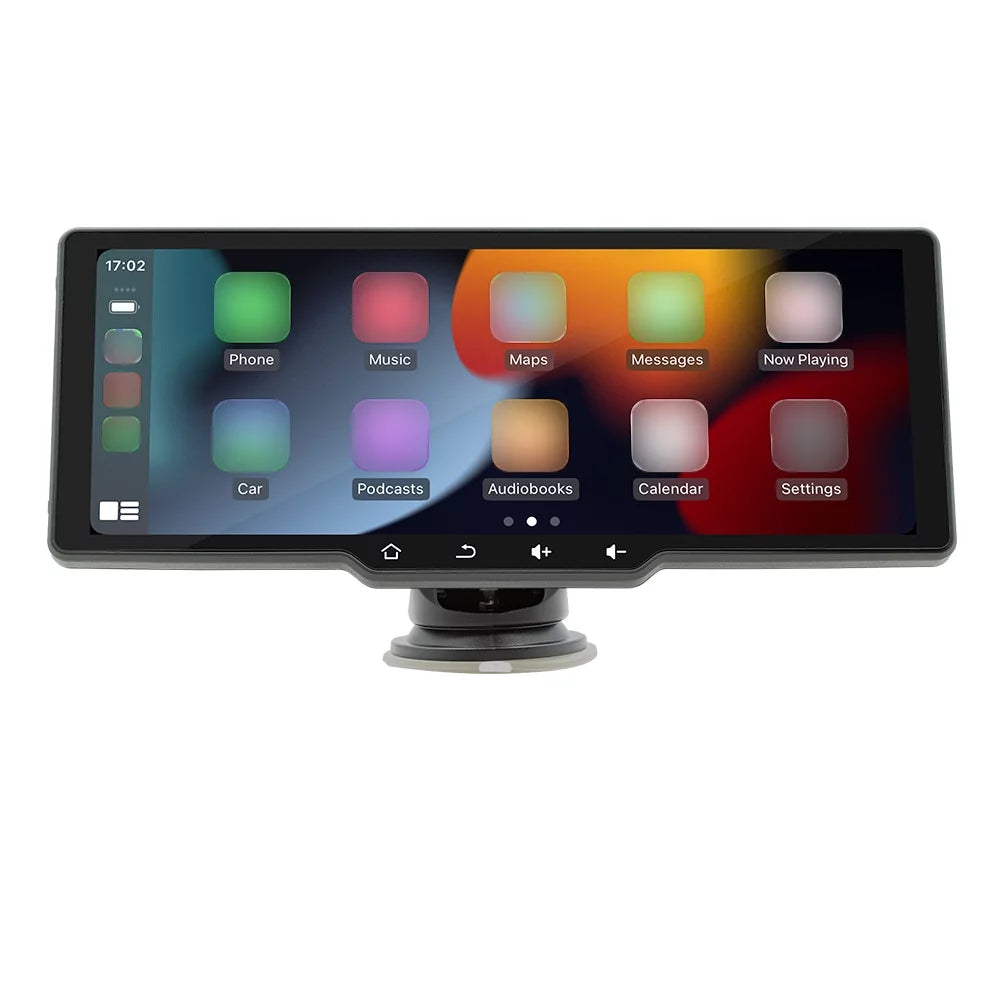 OWSOO Portable Wireless CarPlay Multi-language Car Video Recorder Car Camera Auto Camcorder 10.26in Car Rearview Camera Mobilephone APP Control Car MultiMedia Player