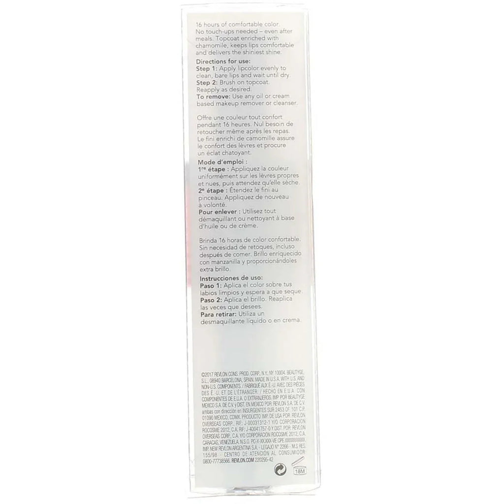 Revlon ColorStay Overtime Liquid Lip Color, Bare Maximum [350] 0.07 oz (Pack of 4)