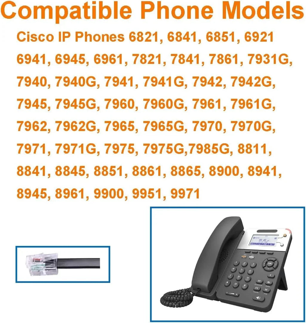 N/X KEMEILE Telephone with Noise Cancelling , Corded RJ9 Phone Compatible with Cisco CP-7821 7841