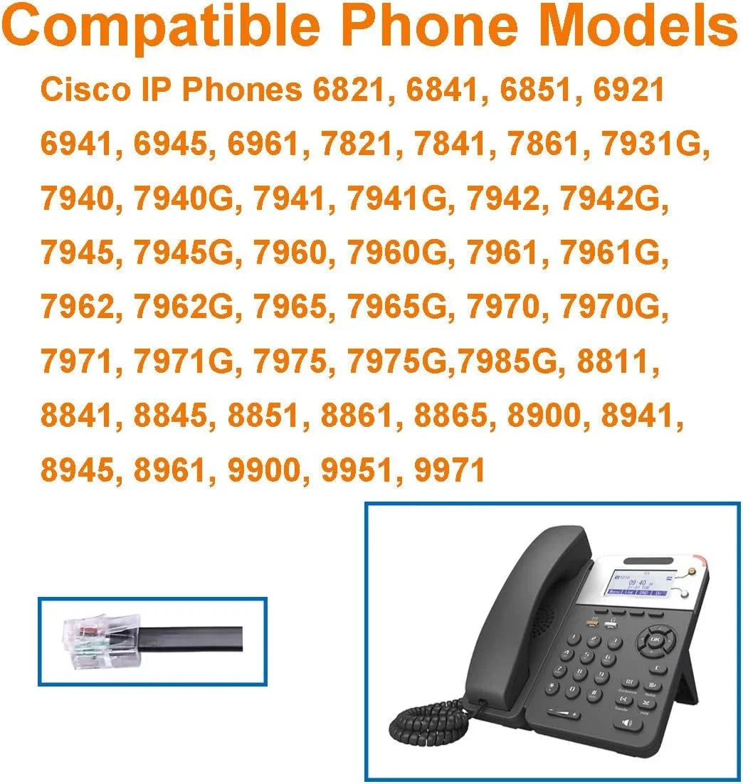 N/X KEMEILE Telephone with Noise Cancelling , Corded RJ9 Phone Compatible with Cisco CP-7821 7841