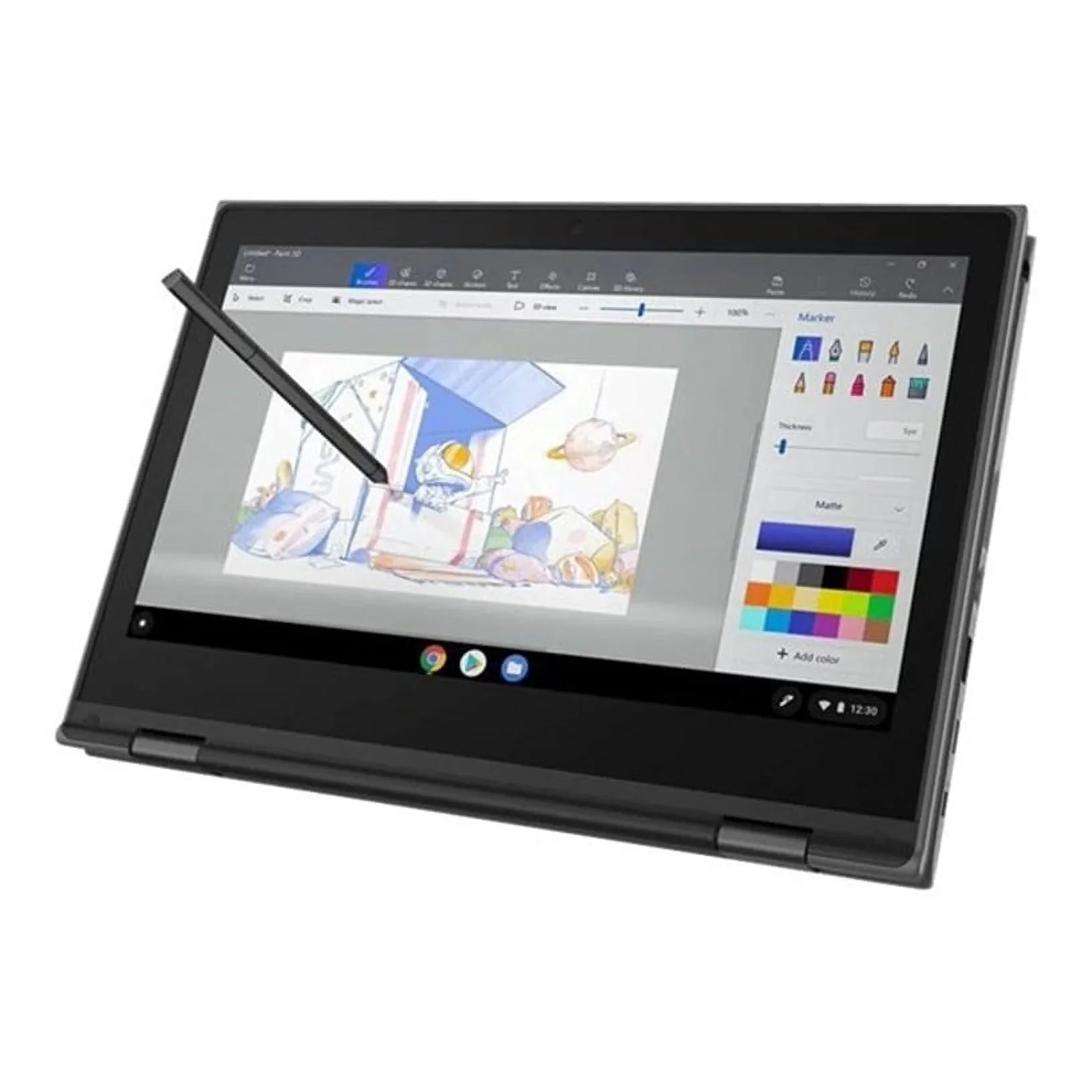 Pre-Owned Chromebook 500e 11.6" Touch 8GB 64GB Celeron N4100,Black (Fair)