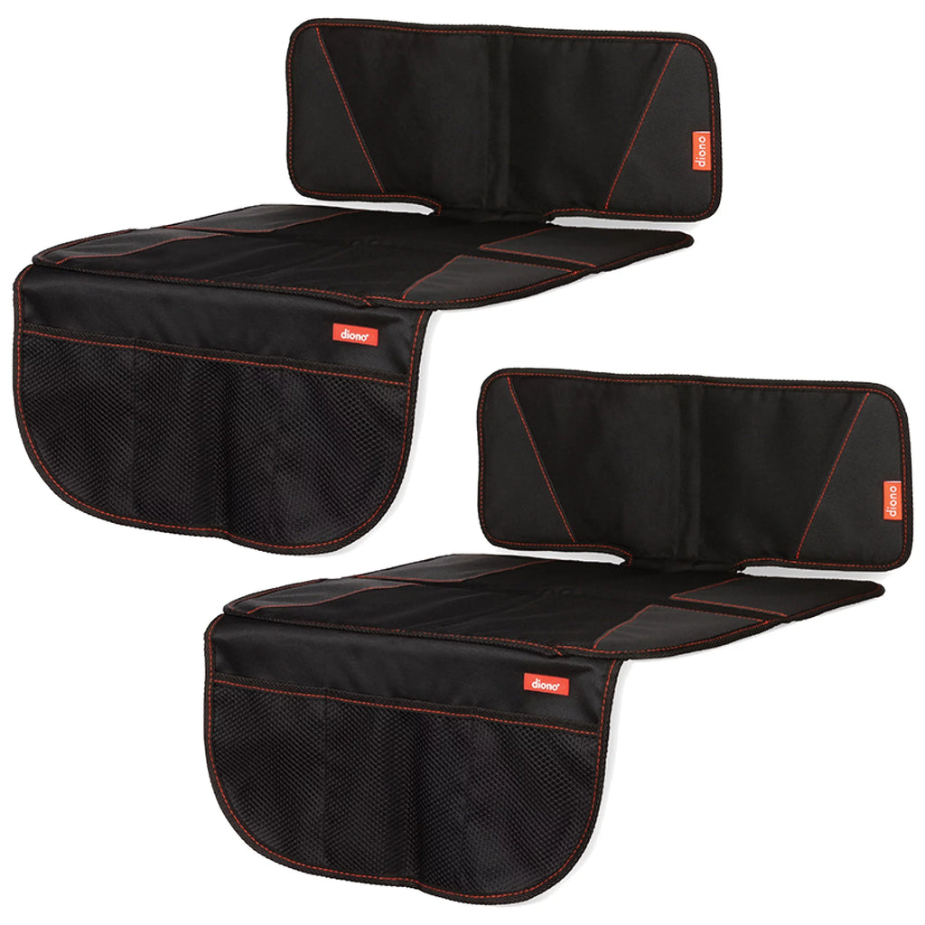 Diono Super Mat 2 Pack Car Seat Protector, Crash Tested, Fluid Resistant, Black