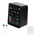 Wifi Processor Air Quality Detector Pm2.5 Co2 Tvoc Hcho Temperature Humidity 6 In 1 Detector Time Date Week Display Mobilephone App Remotes Viewing 2 Sets Alarm Clock Home Indoor Desk