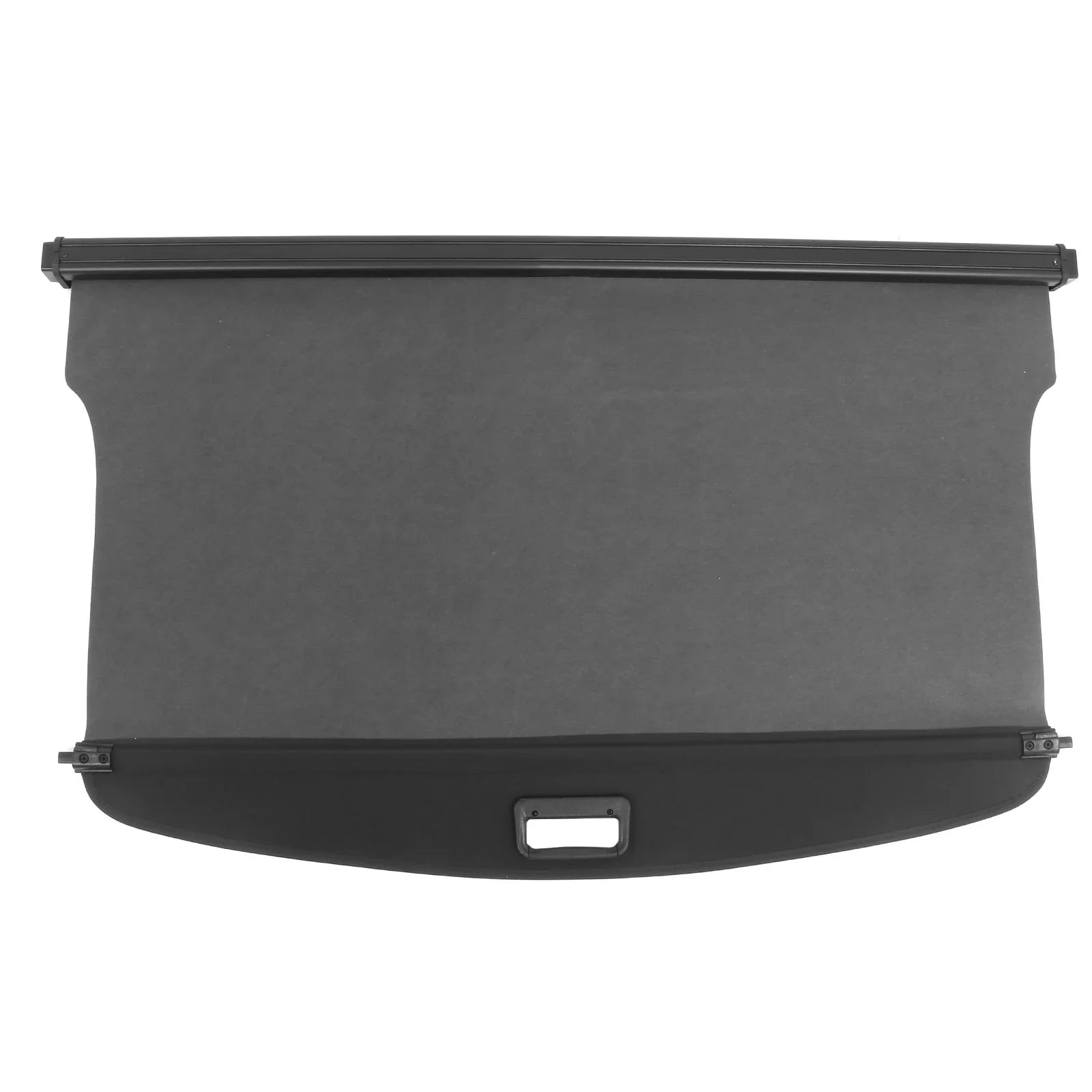 Ikon Motorsports Retractable Rear Trunk Security Cargo Cover Tonneau Luggage Shade Added on Bodykit Replacement Compatible With 2020-2024 Ford Escape Black Canvas