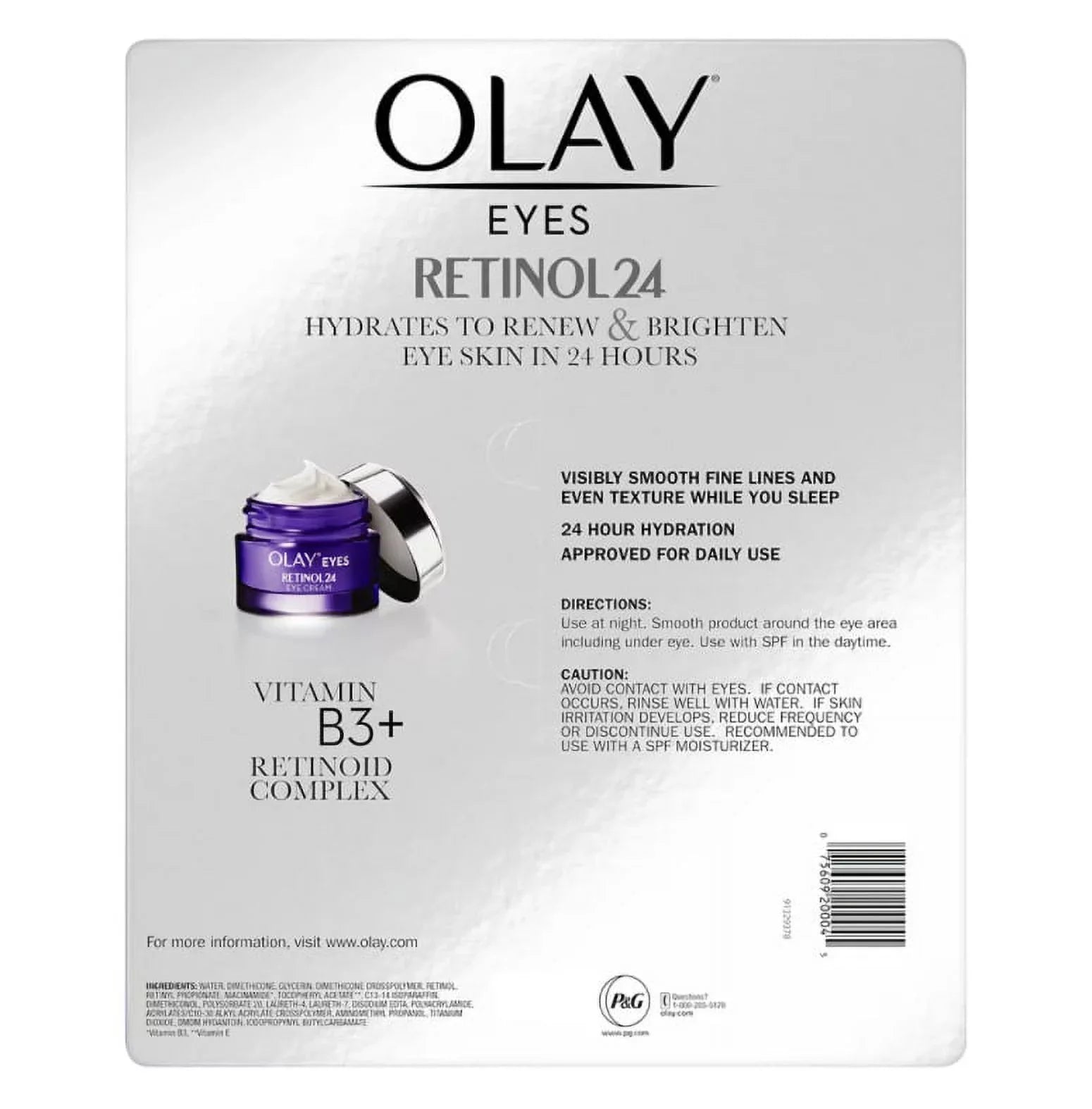 Olay Regenerist Retinol 24 Night Eye Cream, 2 ct.