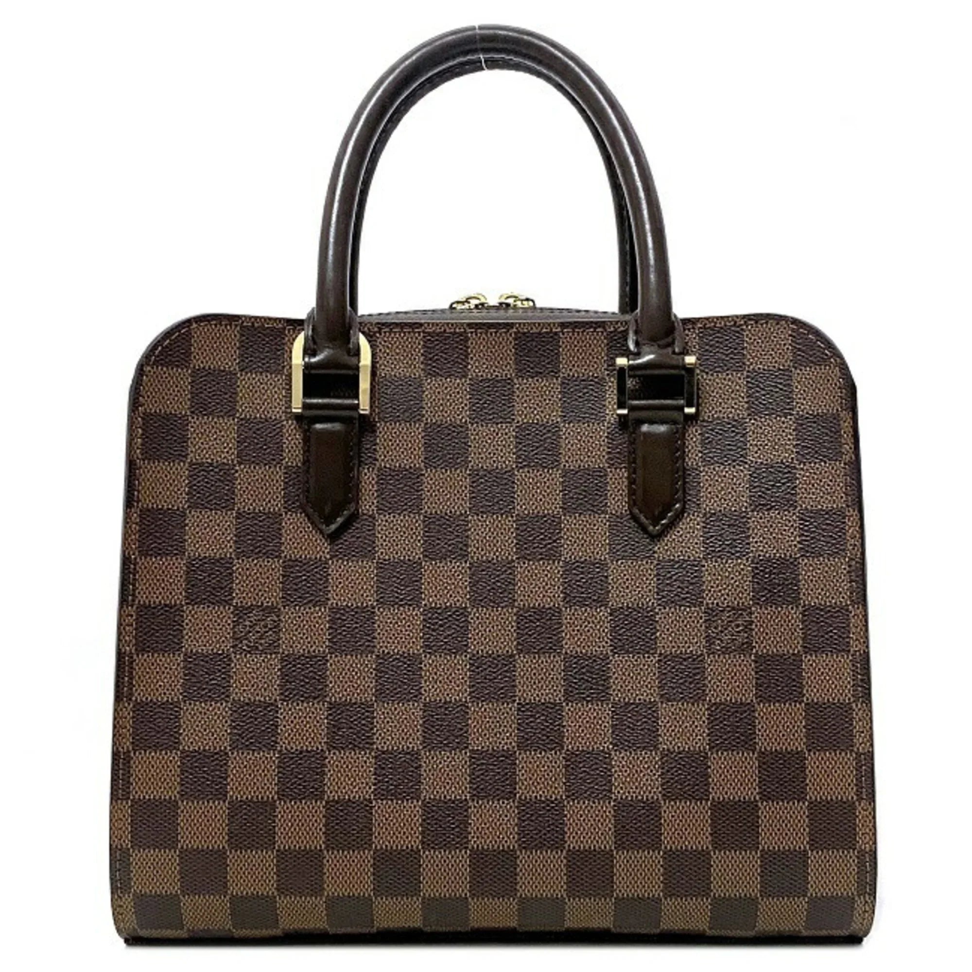 Pre-Owned Louis Vuitton Handbag Triana Brown Damier Ebene N51155 LOUIS VUITTON Ladies Square Type (Good)