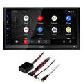 JVC KW-M780BT 6.8" Digital Media Receiver, Compatible With CarPlay / Android Auto with Steering Wheel Interface