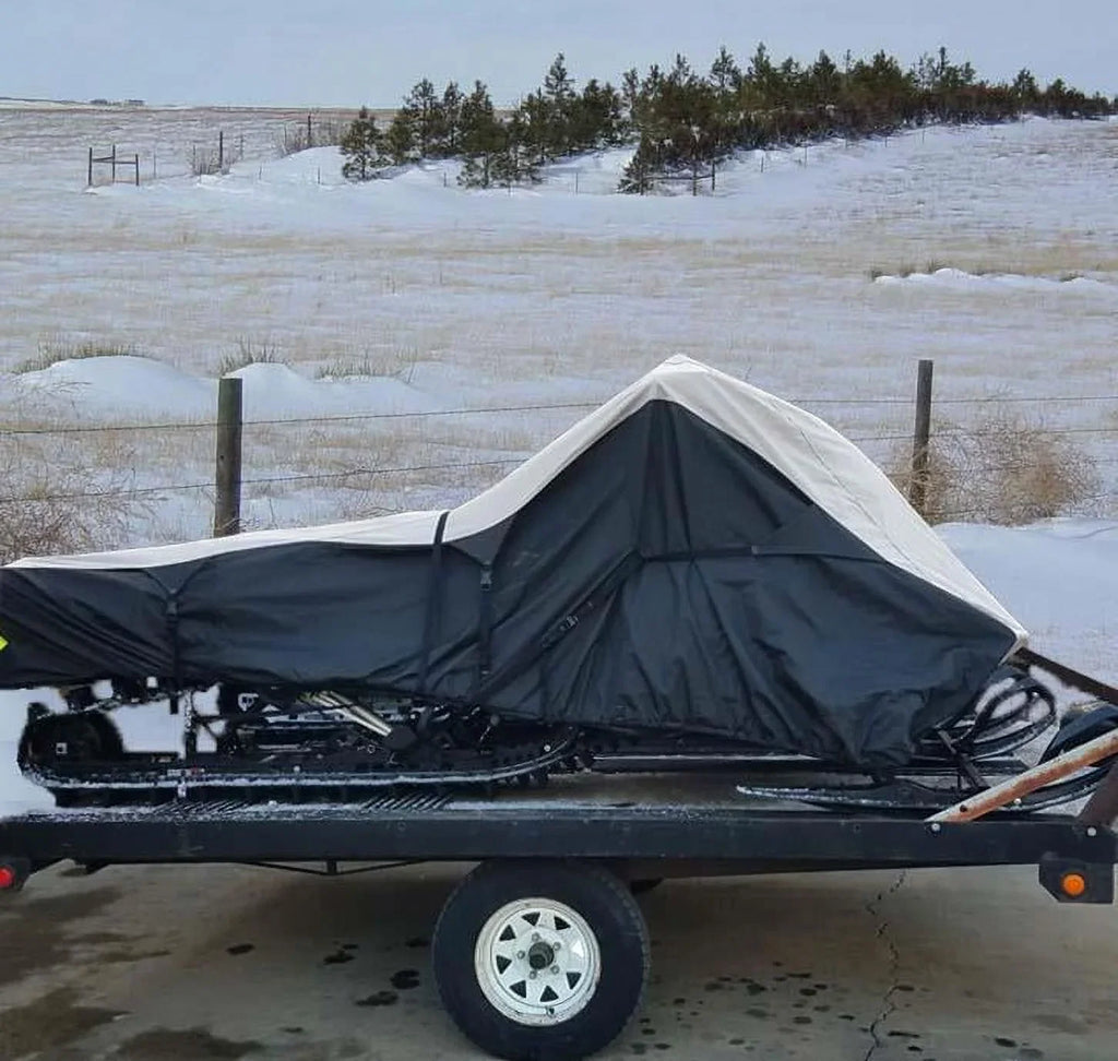 600D Snowmobile Travel and Storage Cover Compatible for 2008-2008 Model Year Ski Doo Bombardier GSX LIMITED TOURING 600 HO SDI Sleds. Slush and Mud Protection