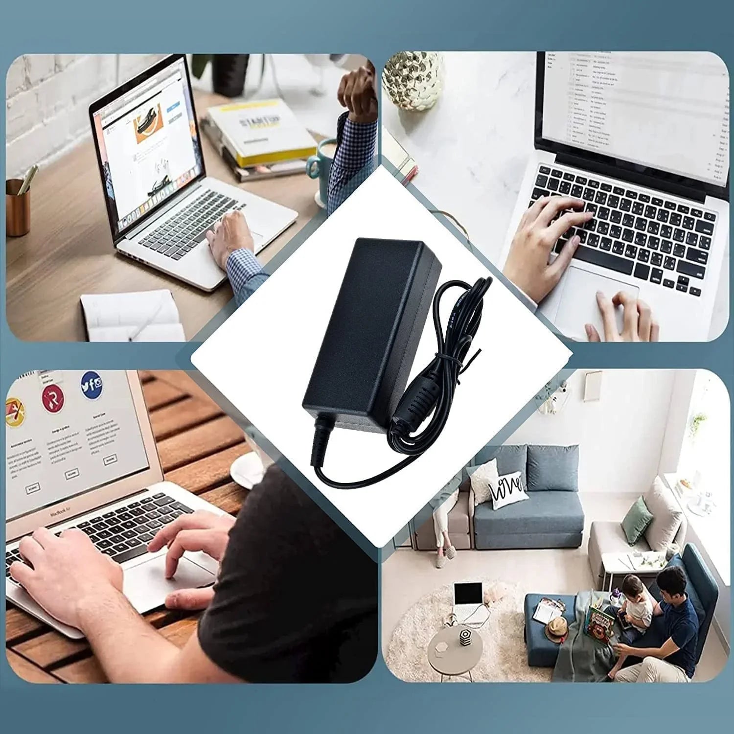 Guy-Tech AC / DC Adapter Compatible with ZBook 14 G2 L3Z47UT L3Z52UT L3Z53UT 14" Mobile Workstation Power Supply Cord Cable
