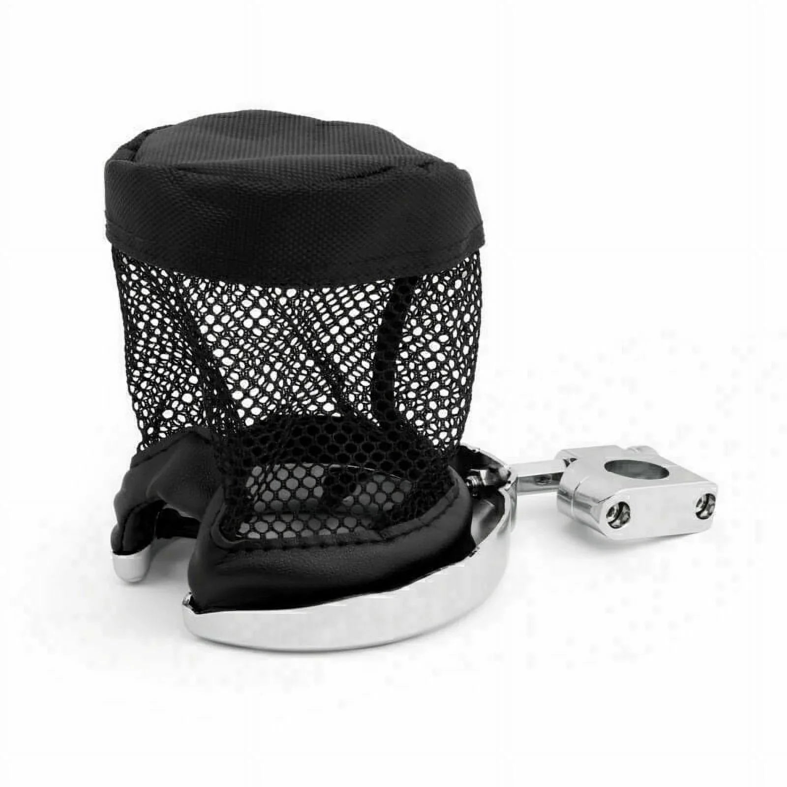 1" Handlebar Cup Holder Universal Motorcycle Metal Drink Chrome
