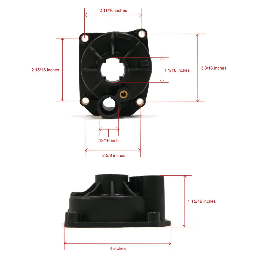 The ROP Shop | Liquid Pump Impeller, Housing Kit For Johnson, Evinrude 0391049, 391049 Outboard
