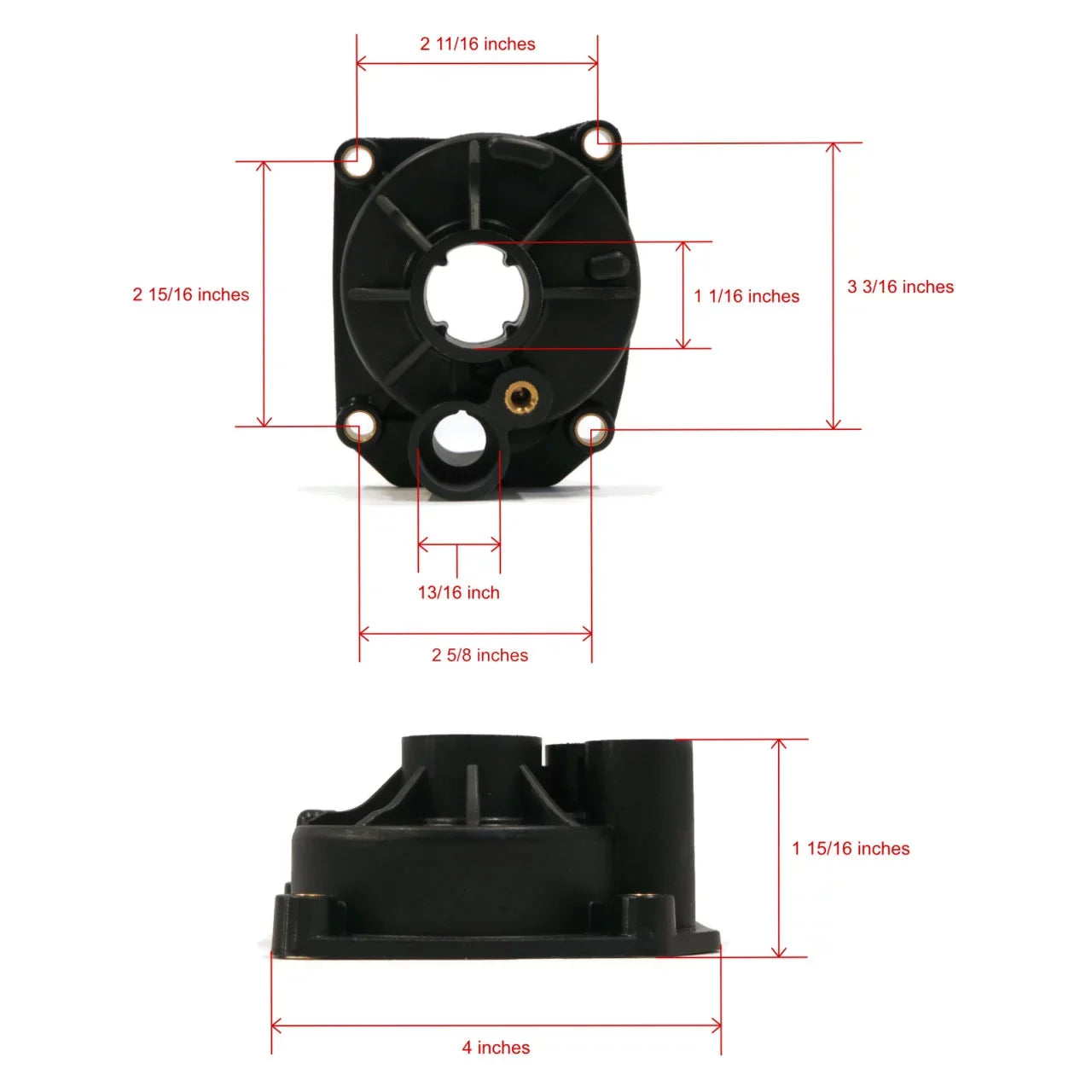 The ROP Shop | Liquid Pump Impeller, Housing Kit For Johnson, Evinrude 0391049, 391049 Outboard