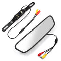 Cheefull Car Backup Driving Camera Camera 4.3" Rear View Mirror Cam Reverse Night Vision Vehicles Parking System Camera