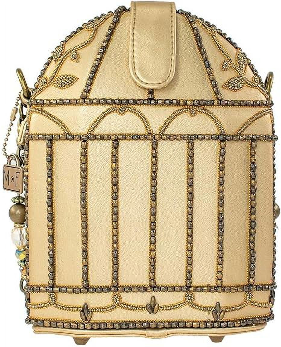 Mary Frances Don't Be Cagey Beaded Crossbody Birdcage Handbag, Multi
