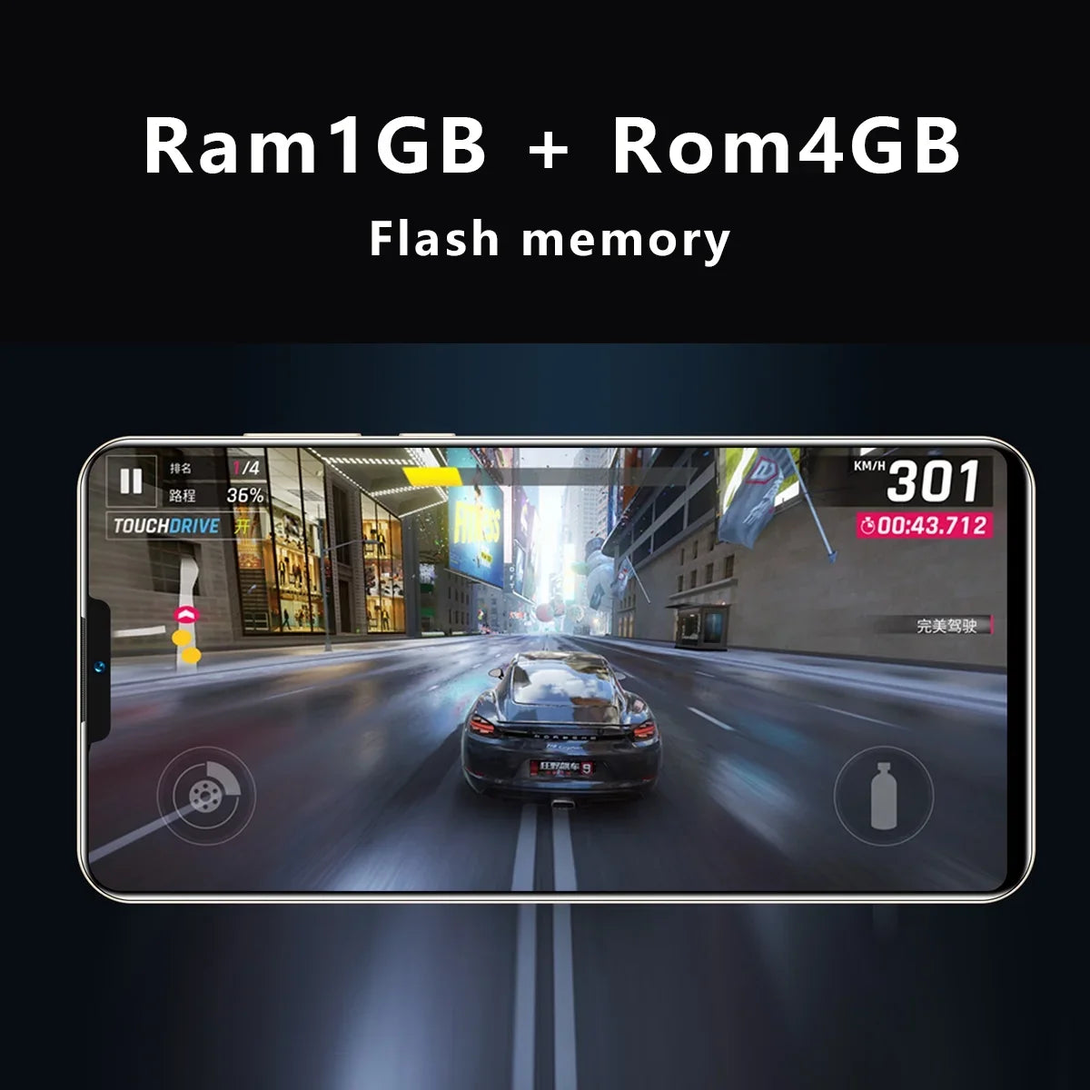 6.1-inch HD+ Ram1Gb+Rom4Gb IP13 Pro Max dual SIM 3G smartphone 2800mAh face unlock Android phone Blue
