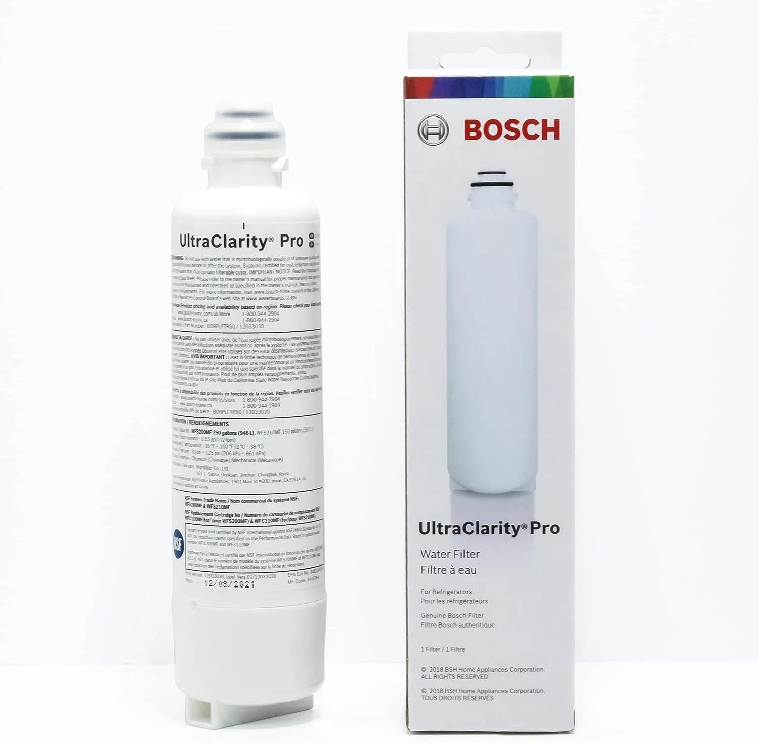 Bosch UltraClarity Pro Fluid Filter, BORPLFTR50,BORPLFTR55, RA450022, REPLFLTR55 Replacement/Compatible Pack of 4