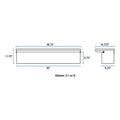 UWS Gloss Black Aluminum 36" Truck Side Tool Box, Low Profile (LTL Shipping)