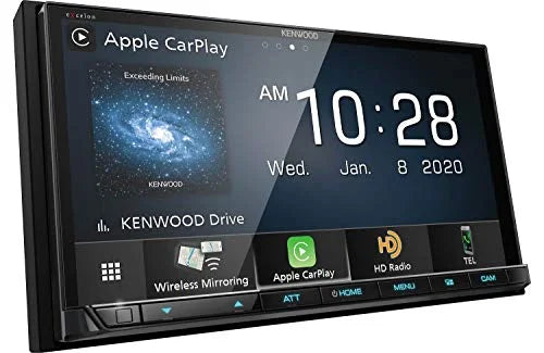 Kenwood Excelon DMX907 6.95" Capacitive Touch Panel Digital Multimedia Receiver with Bluetooth and HD Radio