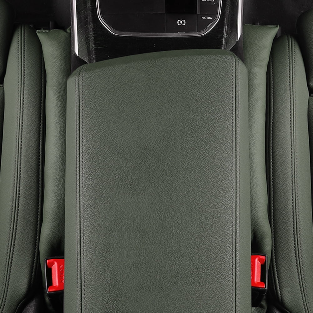 Opulentia Upholstery for vehicles, Car Seat Gap Filler Pad PU Leather Console Side Pocket Organizer Set of 2