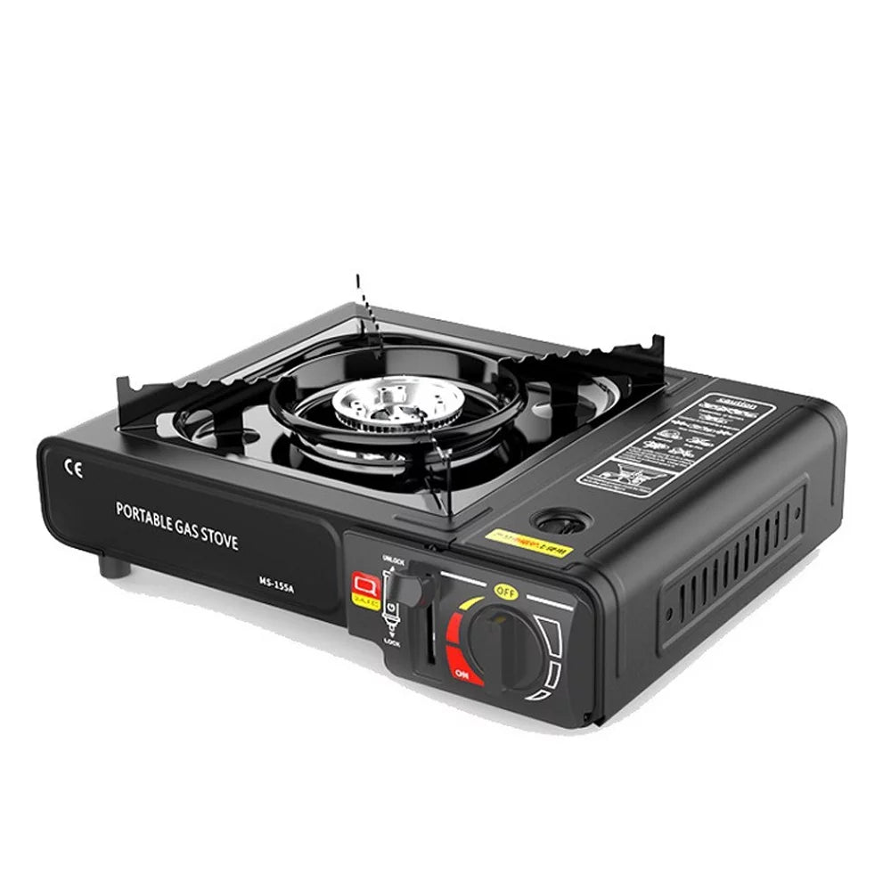 Portable 2.9KW Cassette Butane Stove with Piezo Ignition - Ideal for Outdoor Cooking, Camping, Picnics, Backpacking, Hiking, and Barbecues