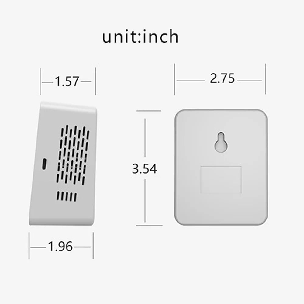Wifi Processor Air Quality Detector Pm2.5 Co2 Tvoc Hcho Temperature Humidity 6 In 1 Detector Time Date Week Display Mobilephone App Remotes Viewing 2 Sets Alarm Clock Home Indoor Desk