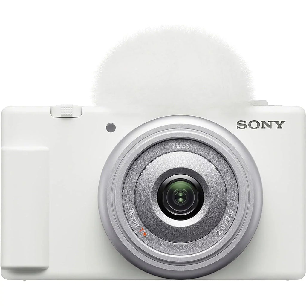 ZV-1F Vlog Camera with 4K Video & 20.1MP for Content Creators and Vloggers White ZV-1F/W Bundle