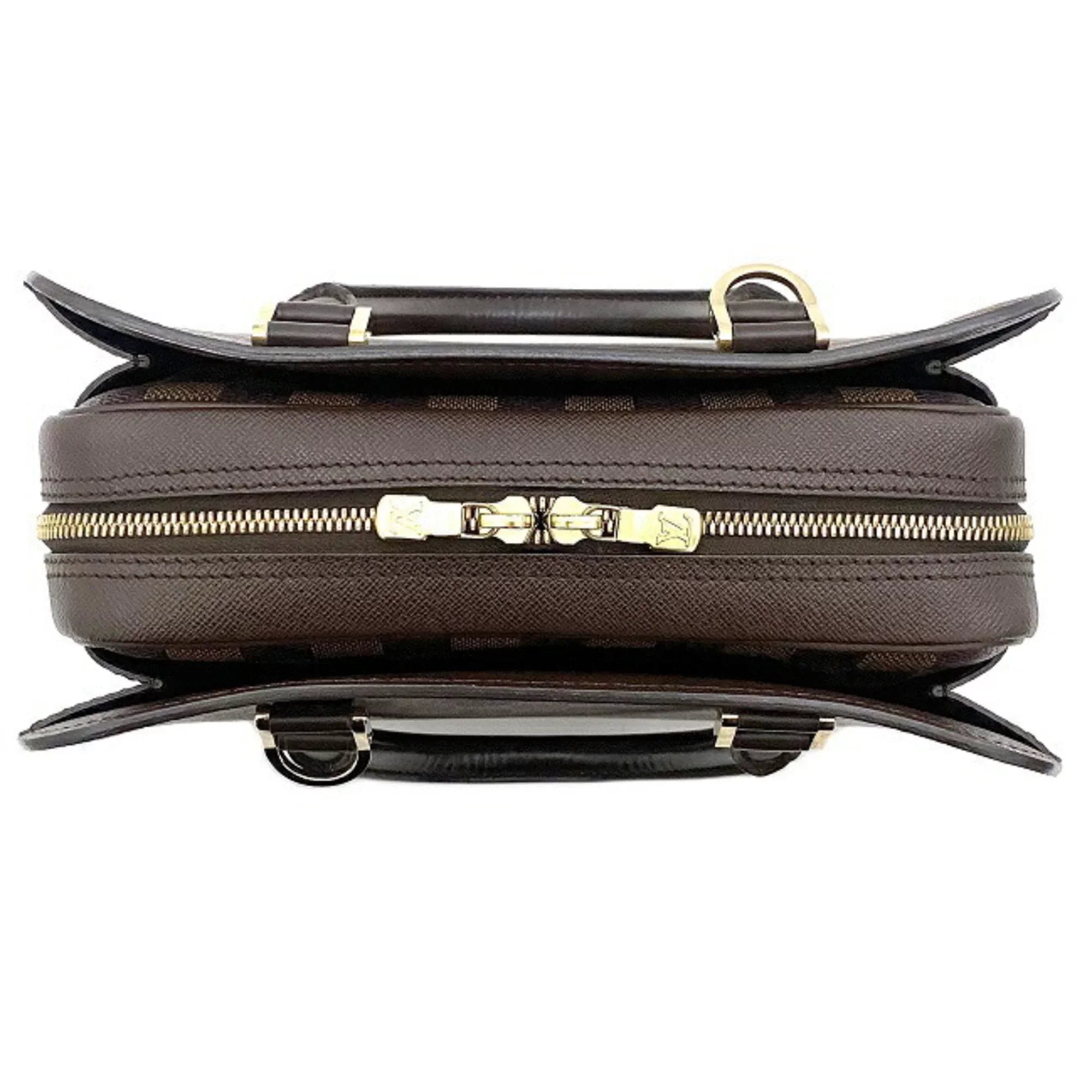 Pre-Owned Louis Vuitton Handbag Triana Brown Damier Ebene N51155 LOUIS VUITTON Ladies Square Type (Good)