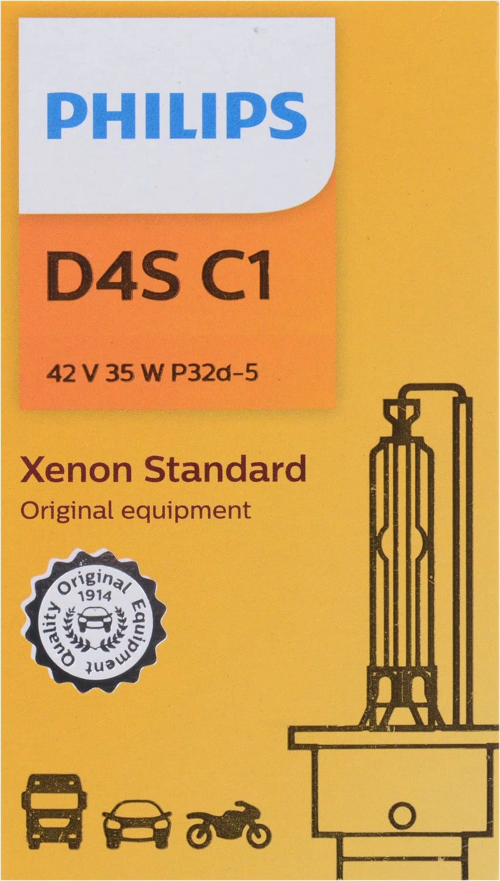 Philips Xenon Hid Lamp D4S, , , Always Change In Pairs!