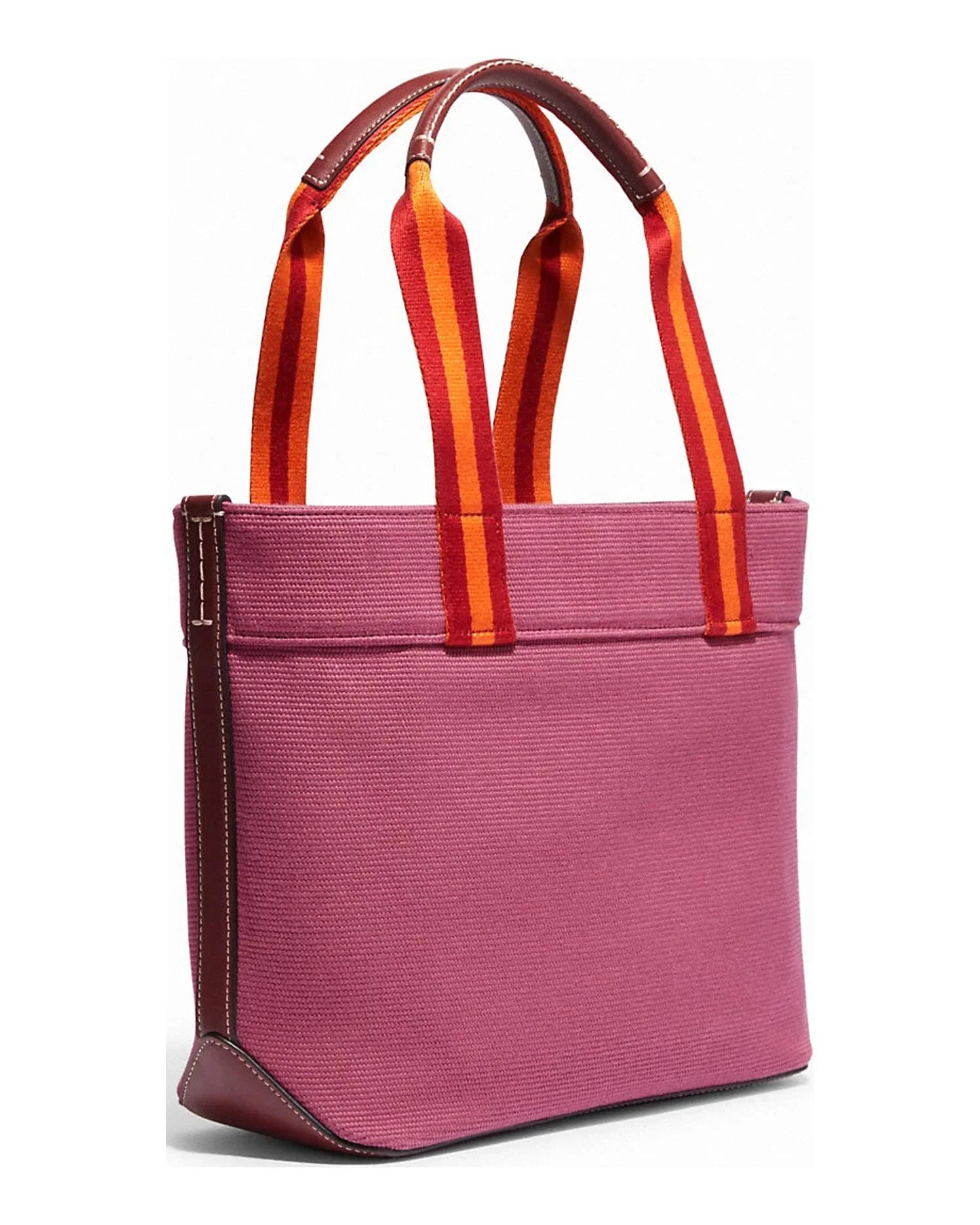 Coach Women's Small Canvas Tote Handbag (Light Raspberry Multi)