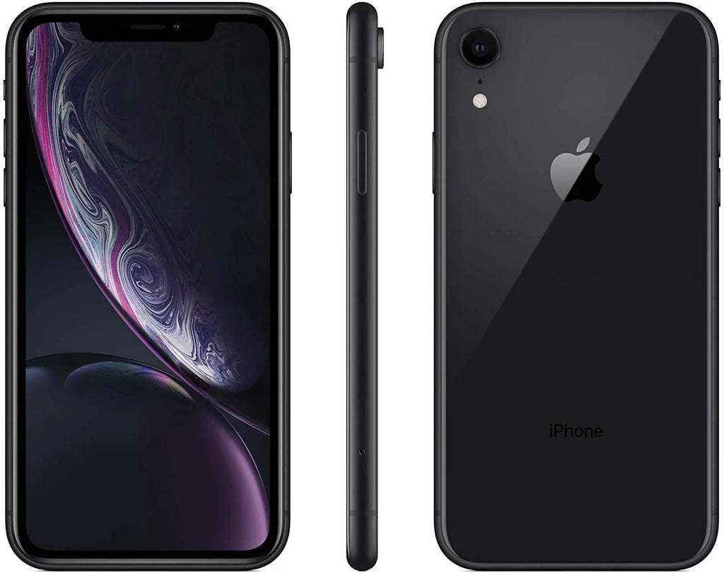 Restored iPhone XR A1984 (Fully Unlocked) 64GB Black (Grade A) w/ Wireless Charger (Refurbished)