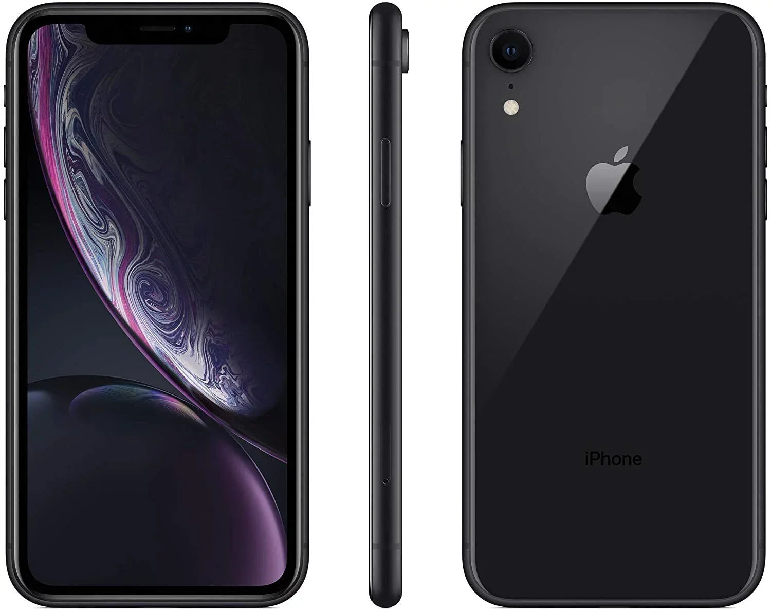 Restored iPhone XR A1984 (Fully Unlocked) 64GB Black (Grade A) w/ Wireless Charger (Refurbished)