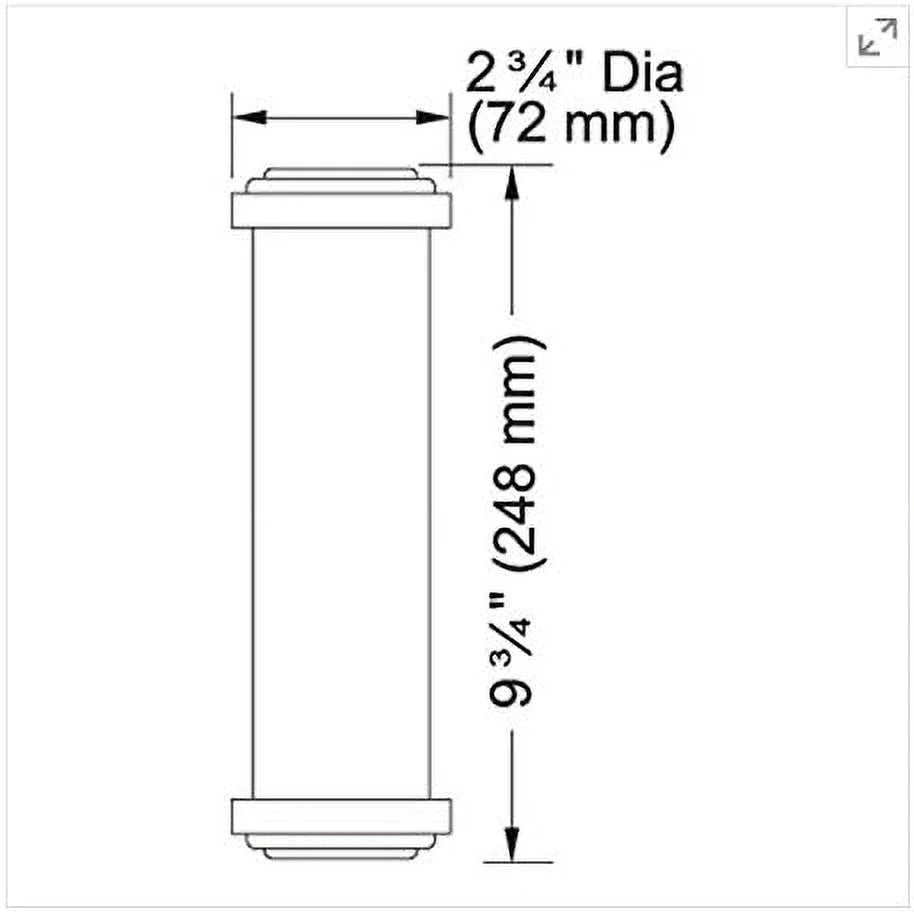 frx02-2pk triflow Liquid filter cartridge, 2-pack, small, white, 2 count