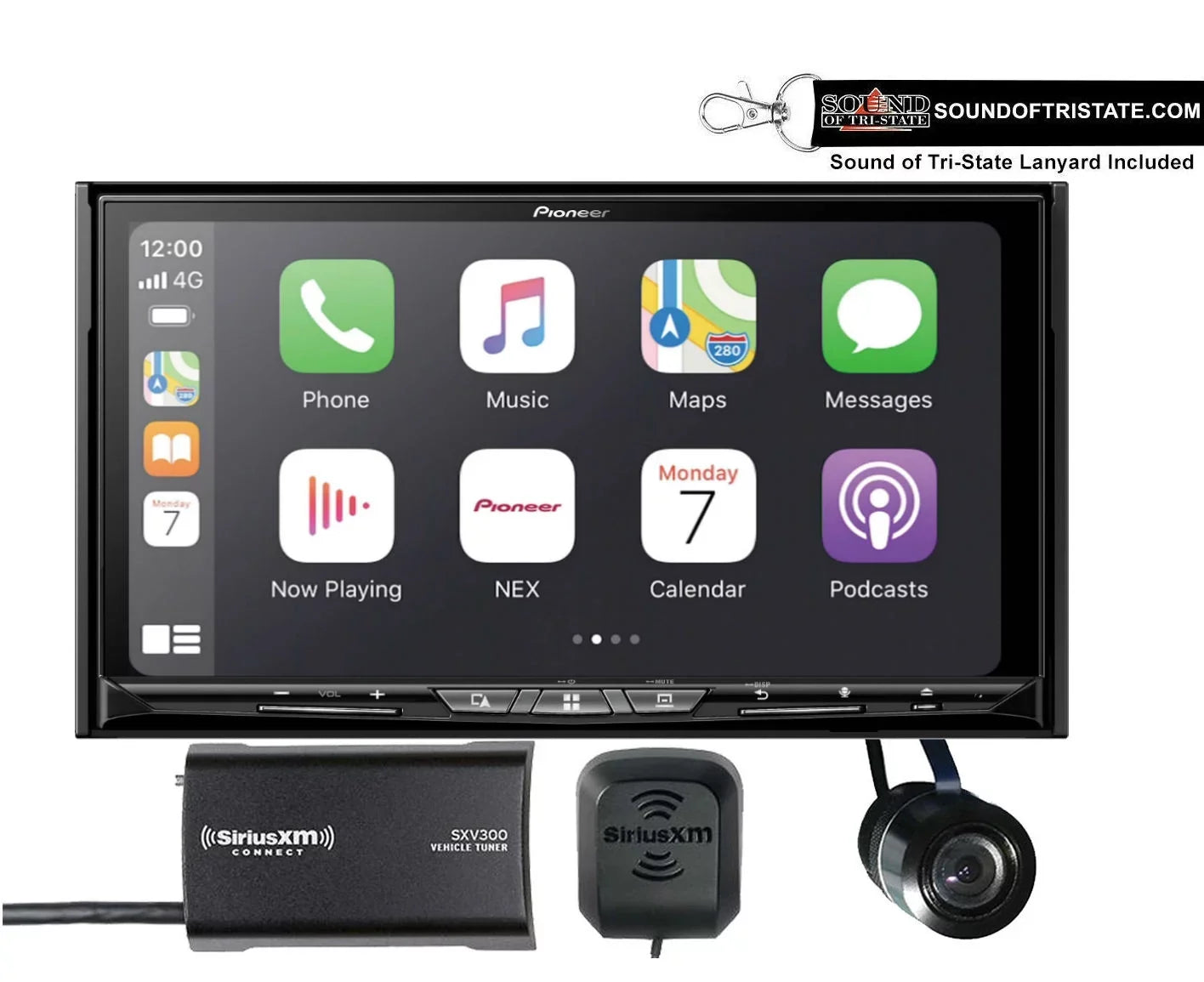 Pioneer AVIC-W8600NEX Navigation Receiver + SiriusXM Tuner & Bullet Rear Camera