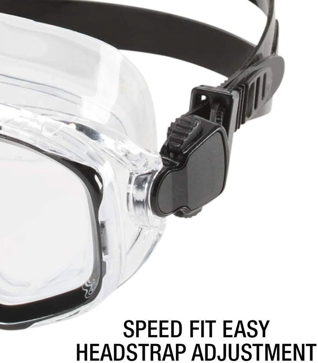 Speedo Swim Adult Recreation Dive Mask Snorkeling Swimming Goggles Blue