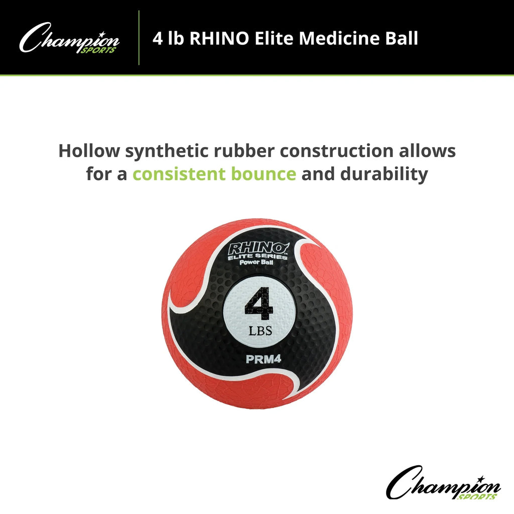 Champion Sports 4lb Rhino® Elite Medicine Ball