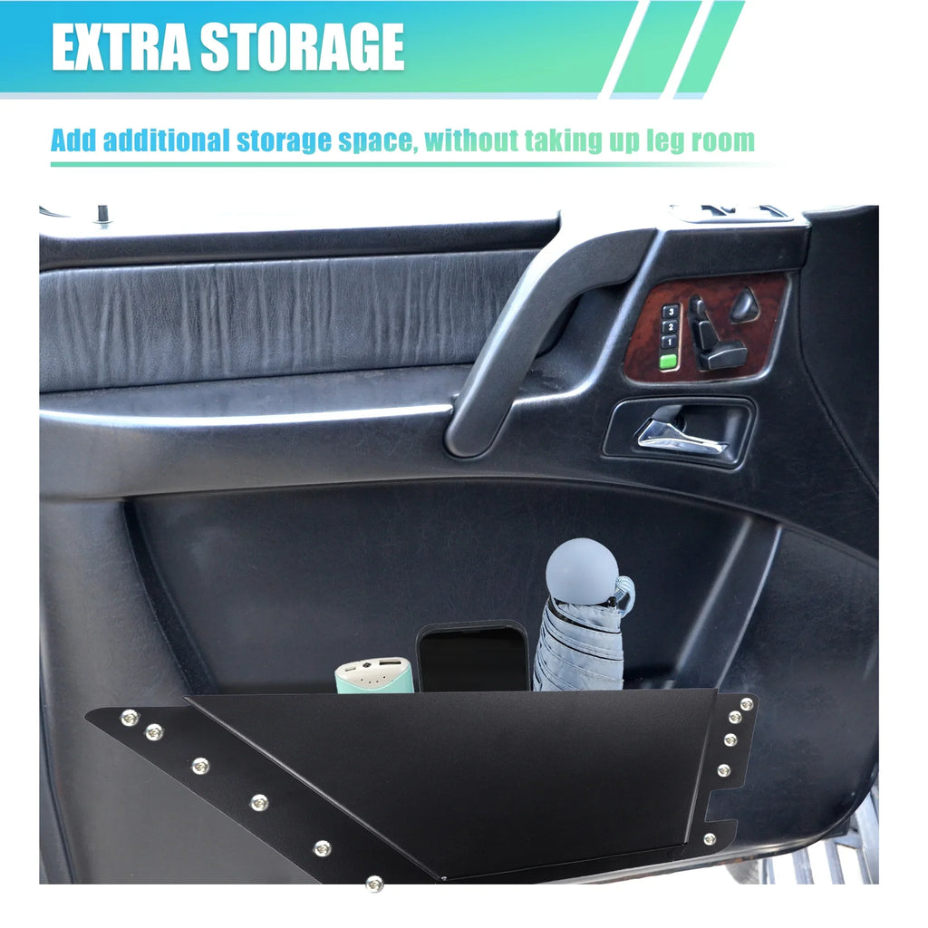 1 Pair Rear Door Storage Pockets Panels Organizer Box for Ford Bronco 6th 4 Door 2021 2022 Accessories