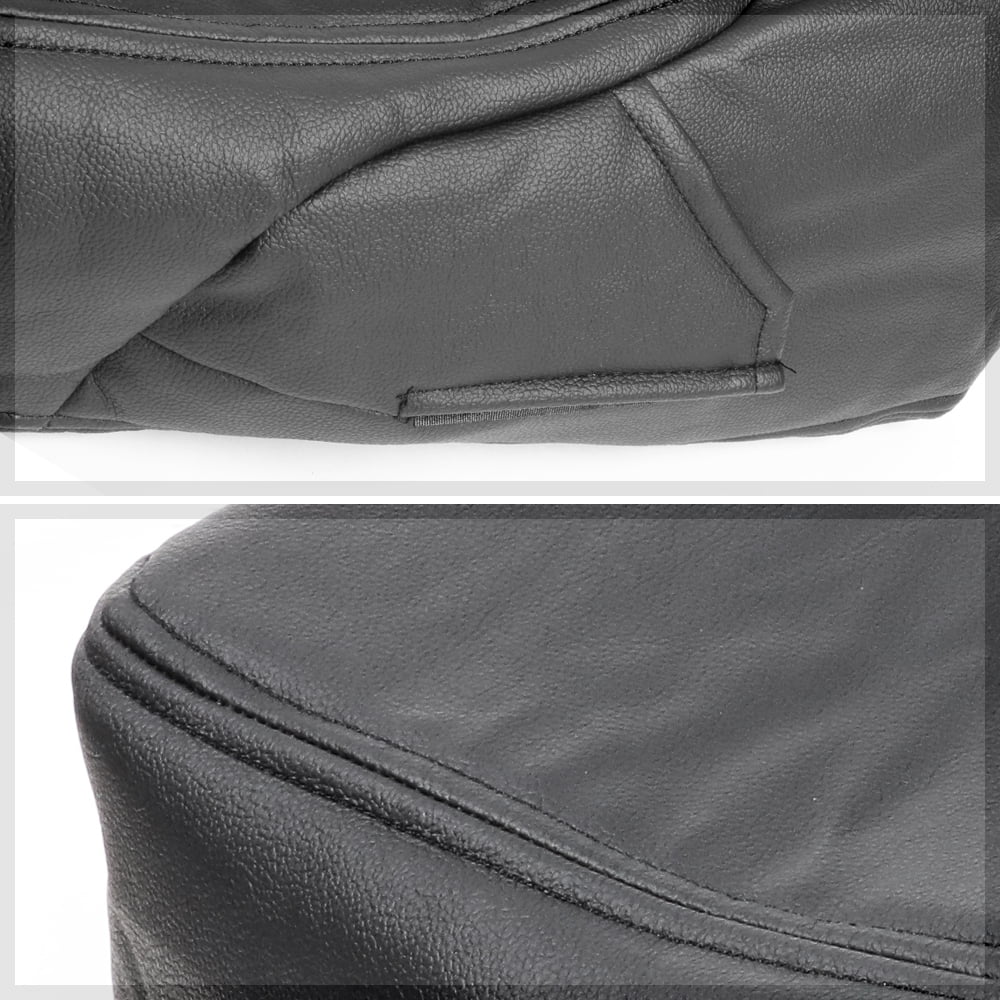 Black Center Console Arm Rest Lid Leather Cover Kit for 07-14 Silverado/Sierra Fits select: 2007-2014 CHEVROLET SILVERADO, 2007-2014 CHEVROLET TAHOE