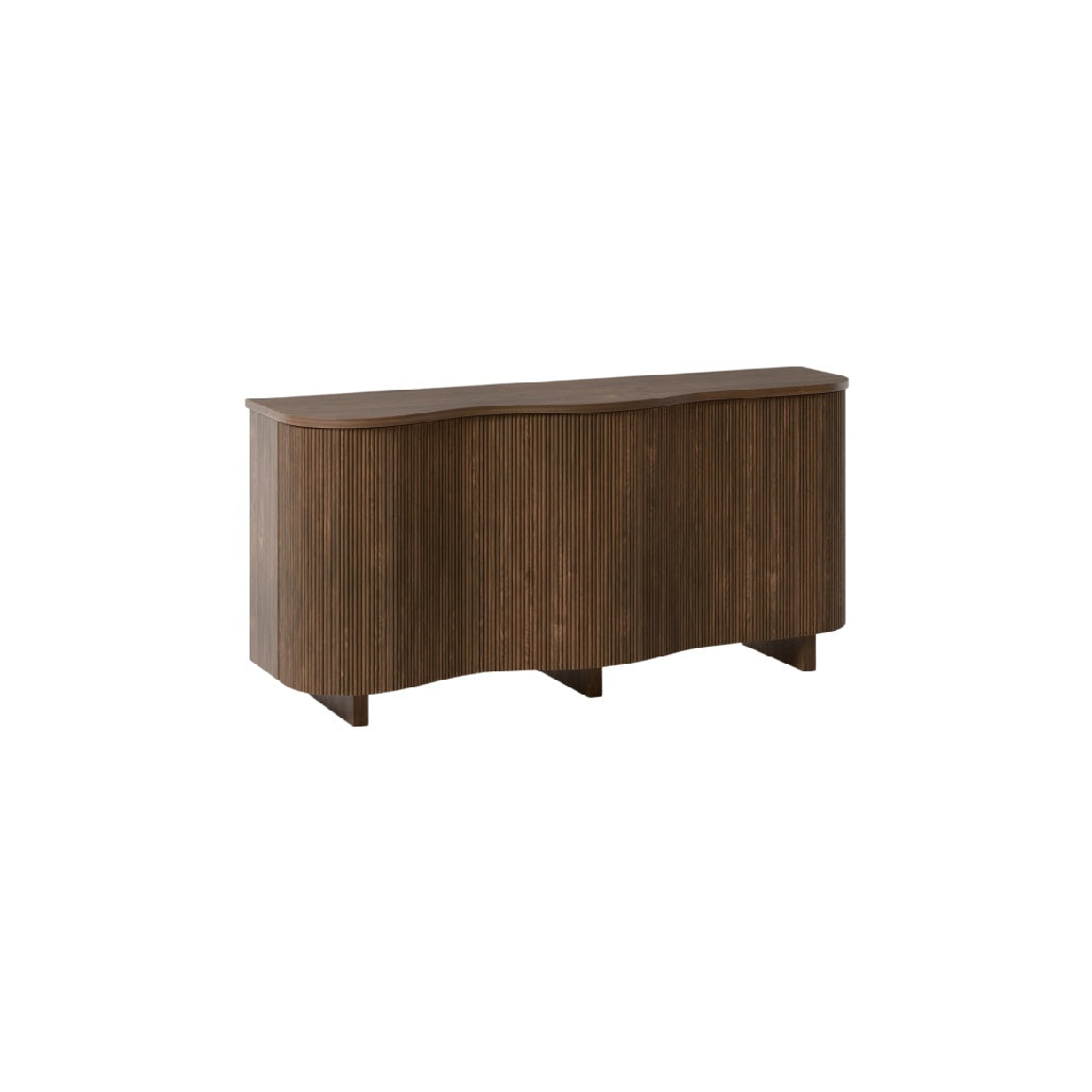 **Titolo tecnico: Buffet Moderno in Legno con Finitura Striata**