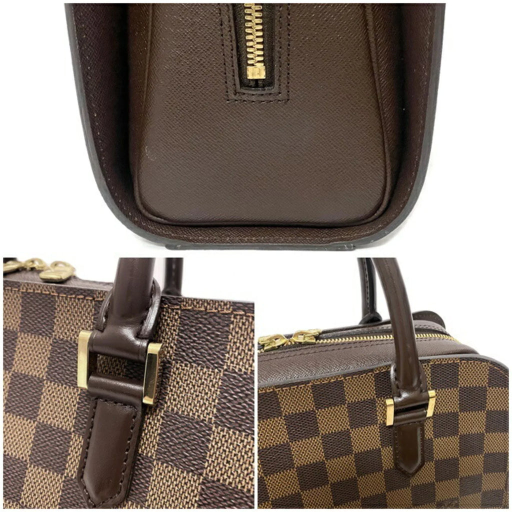 Pre-Owned Louis Vuitton Handbag Triana Brown Damier Ebene N51155 LOUIS VUITTON Ladies Square Type (Good)