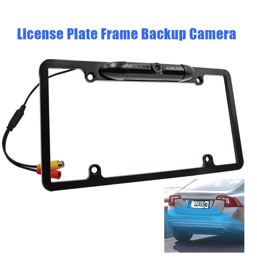 License Plate Frame Car Rear View Camera - Night Vision Backup