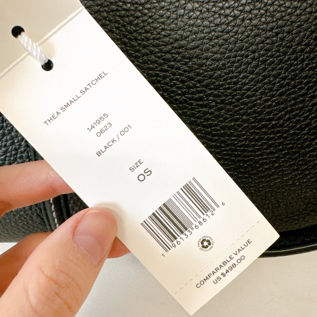 Tory Burch 141955 THEA SMALL WEB SATCHEL IN BLACK