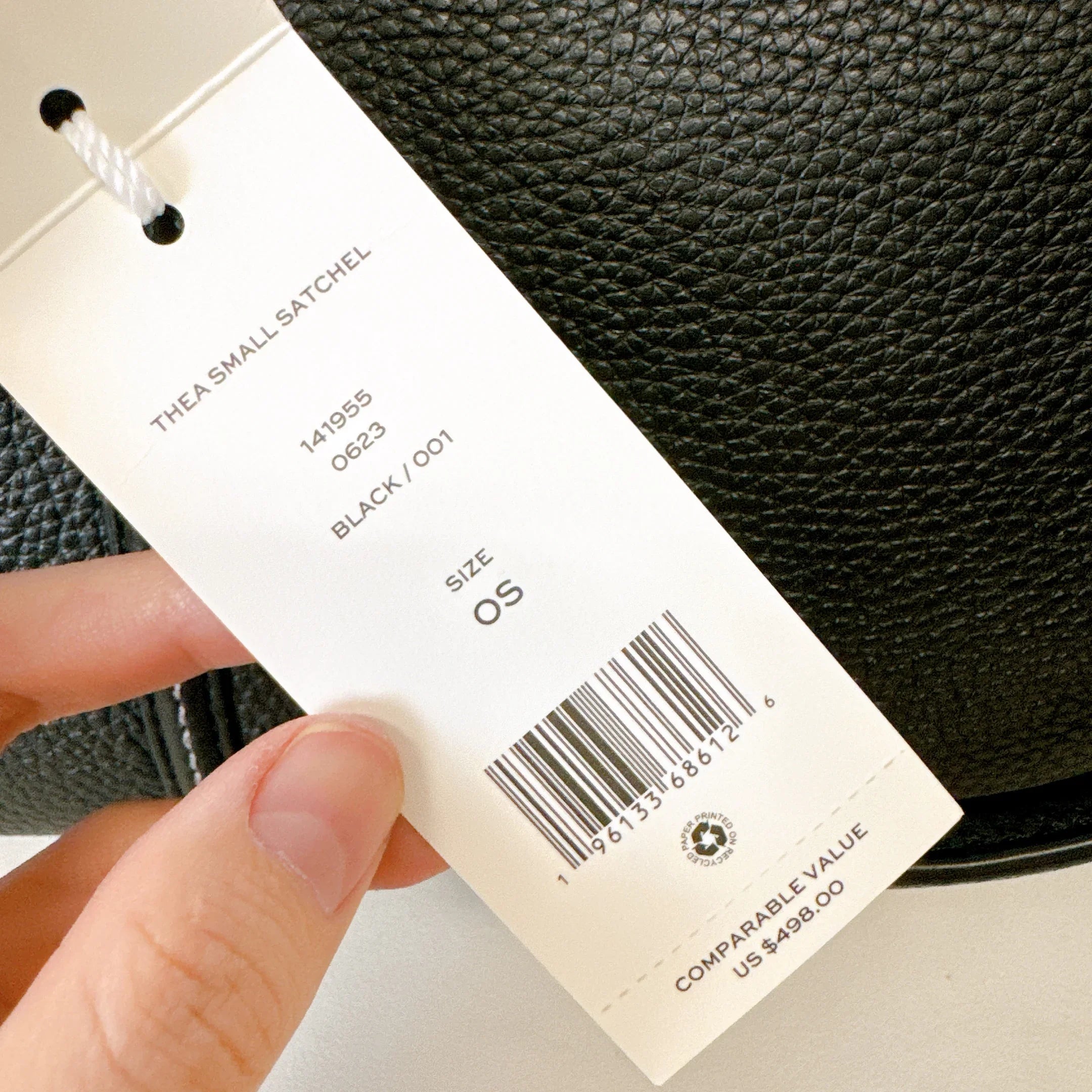 Tory Burch 141955 THEA SMALL WEB SATCHEL IN BLACK